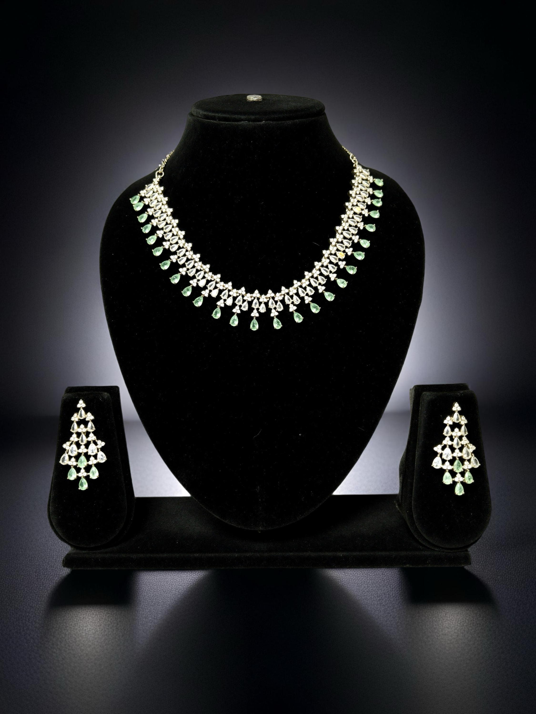Emerald Grace AD Necklace Set