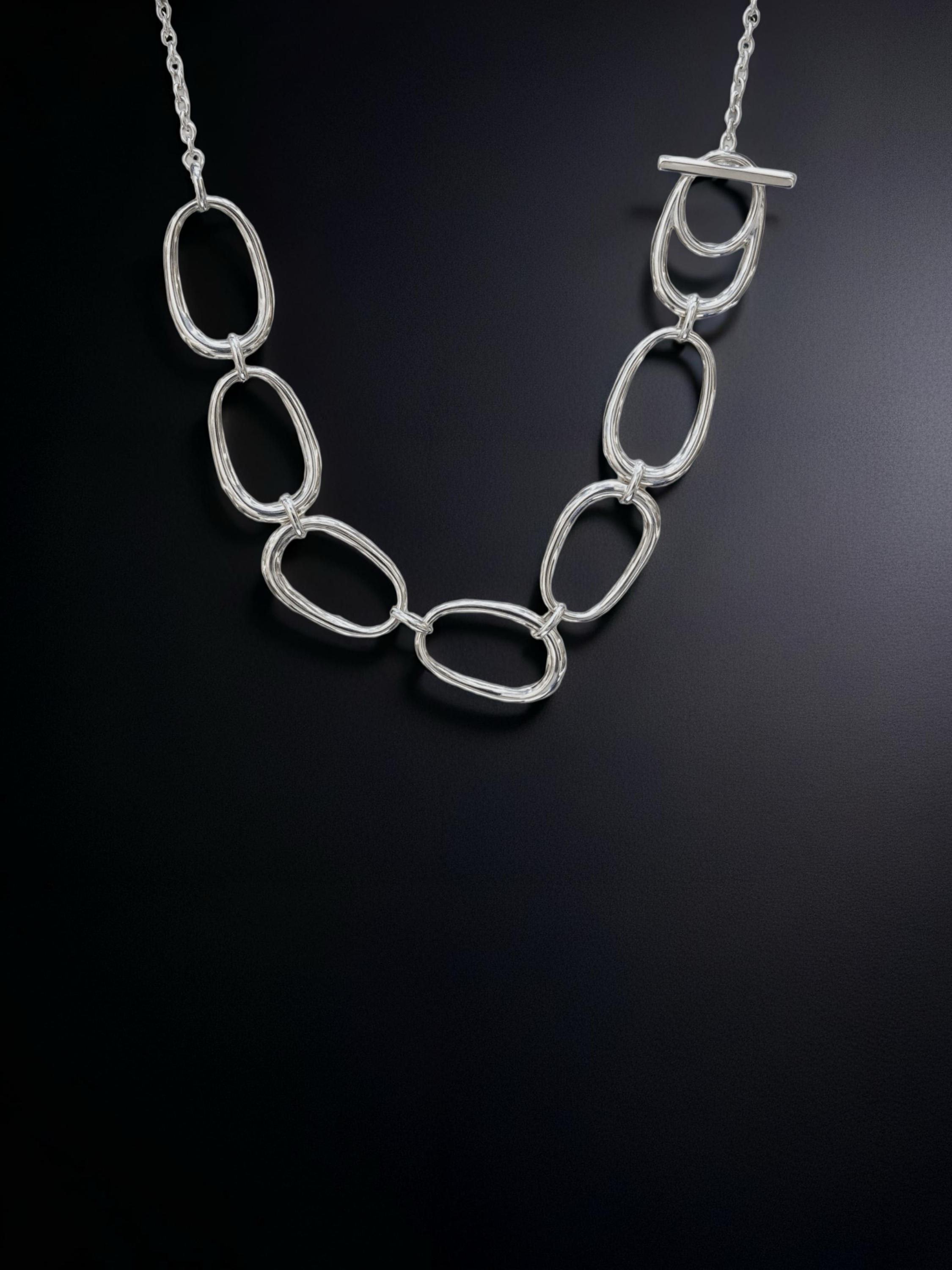 Liquid Link 925 Silver-Plated Statement chain
