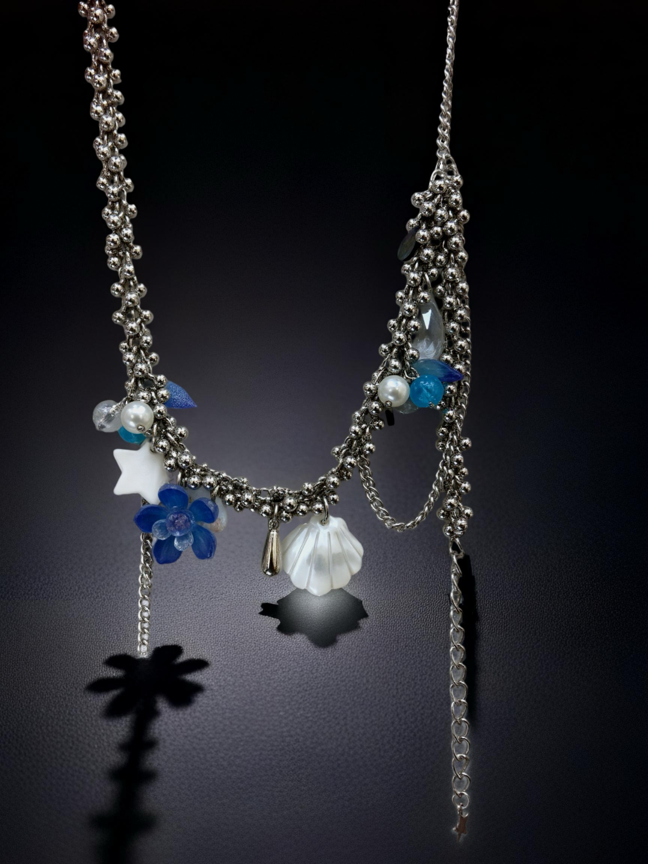 Ocean Relic Oxidised Charm