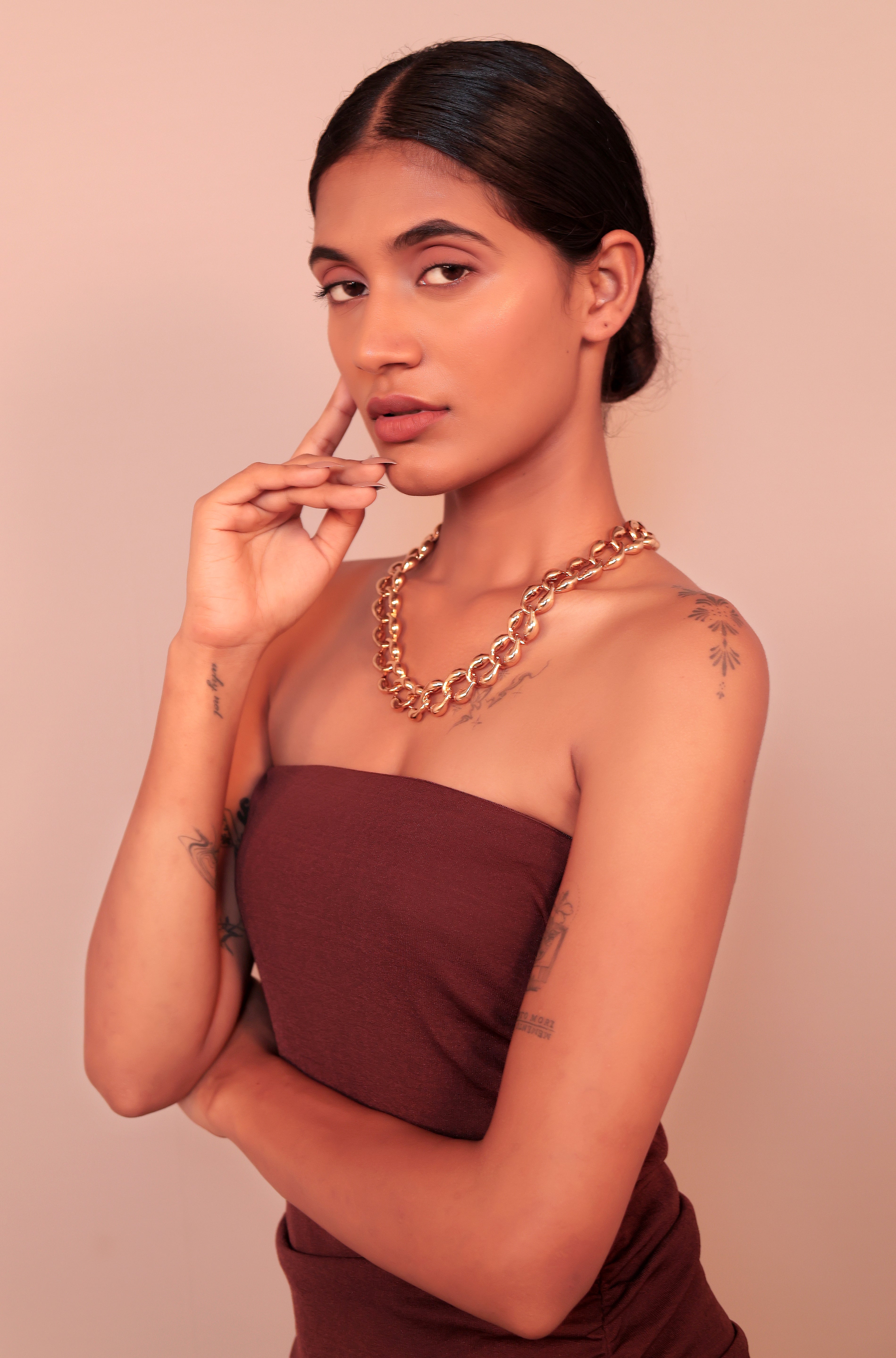 18K Gold Plated Bold Link Chain Necklace