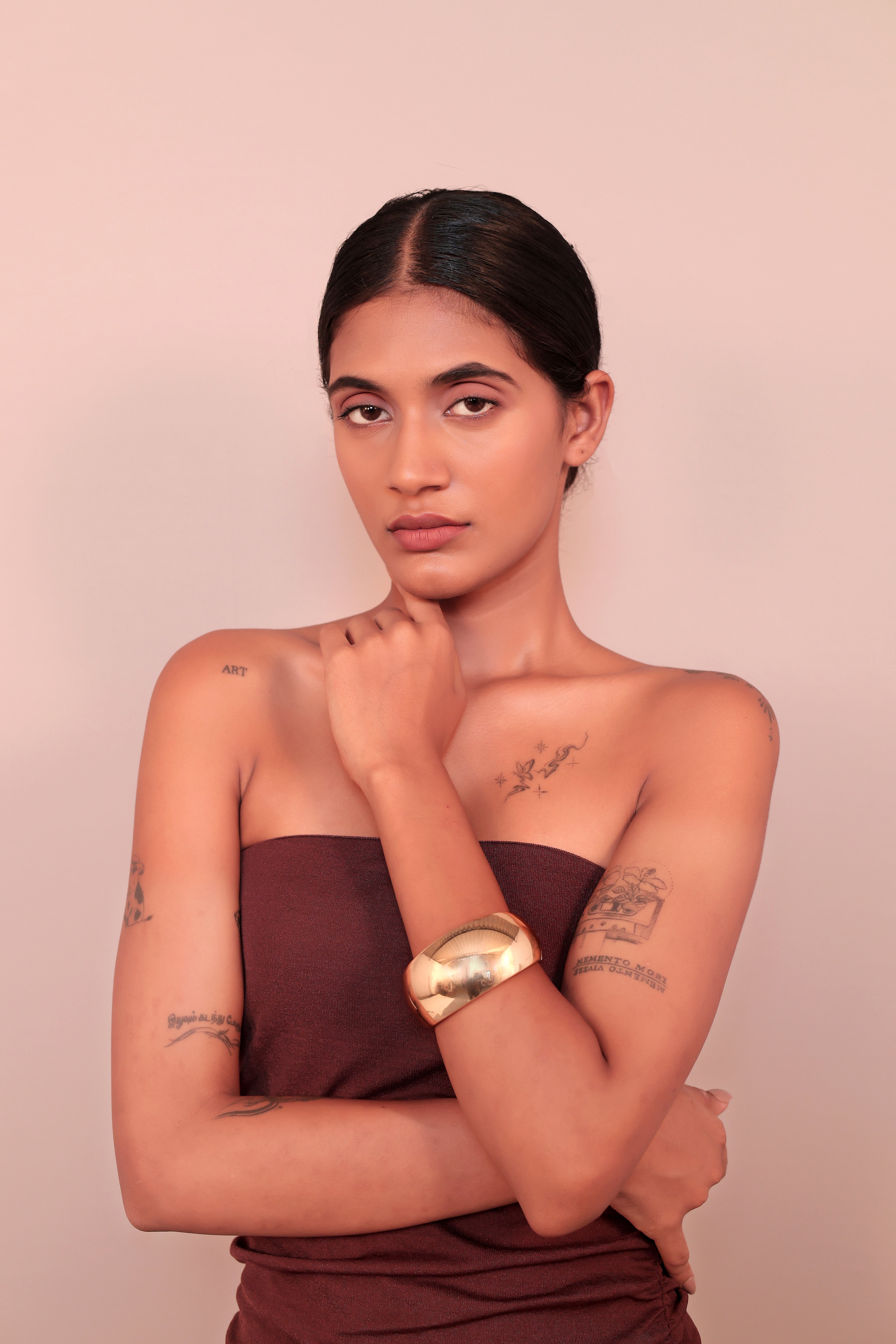 18K Gold Plated Mirror-Finish Kada
