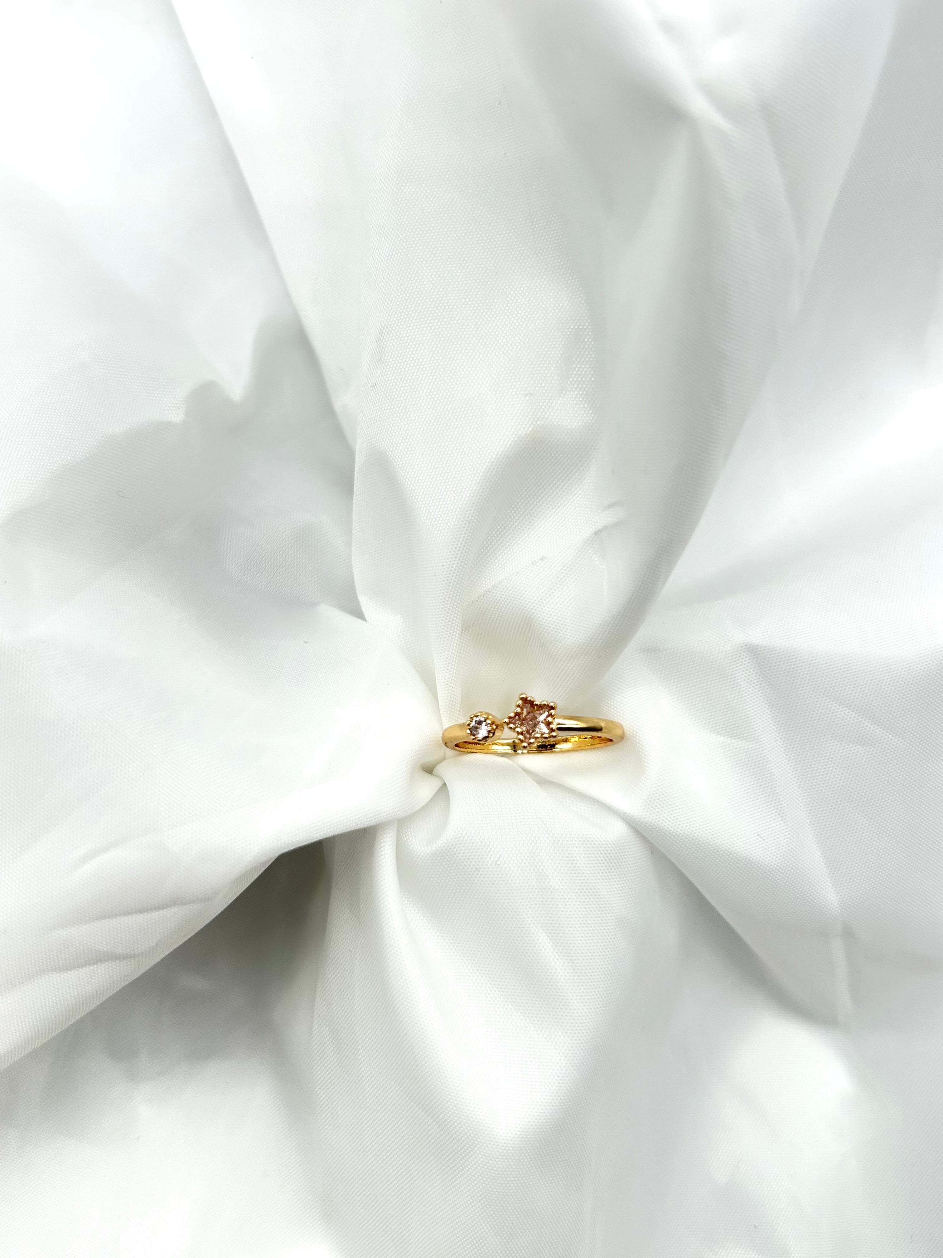 Golden Bamboo Stacked Ring