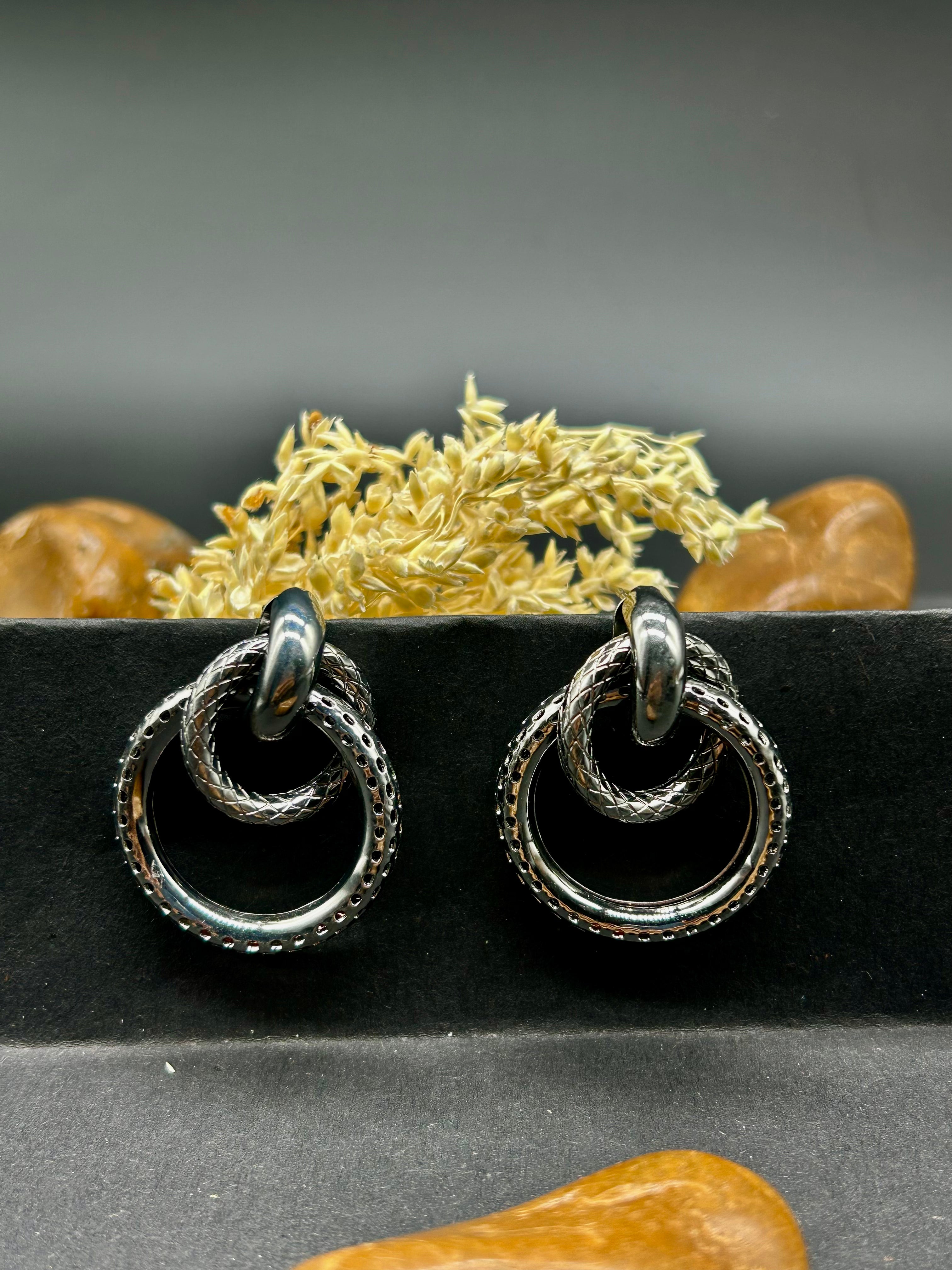 Modern Circle Earrings