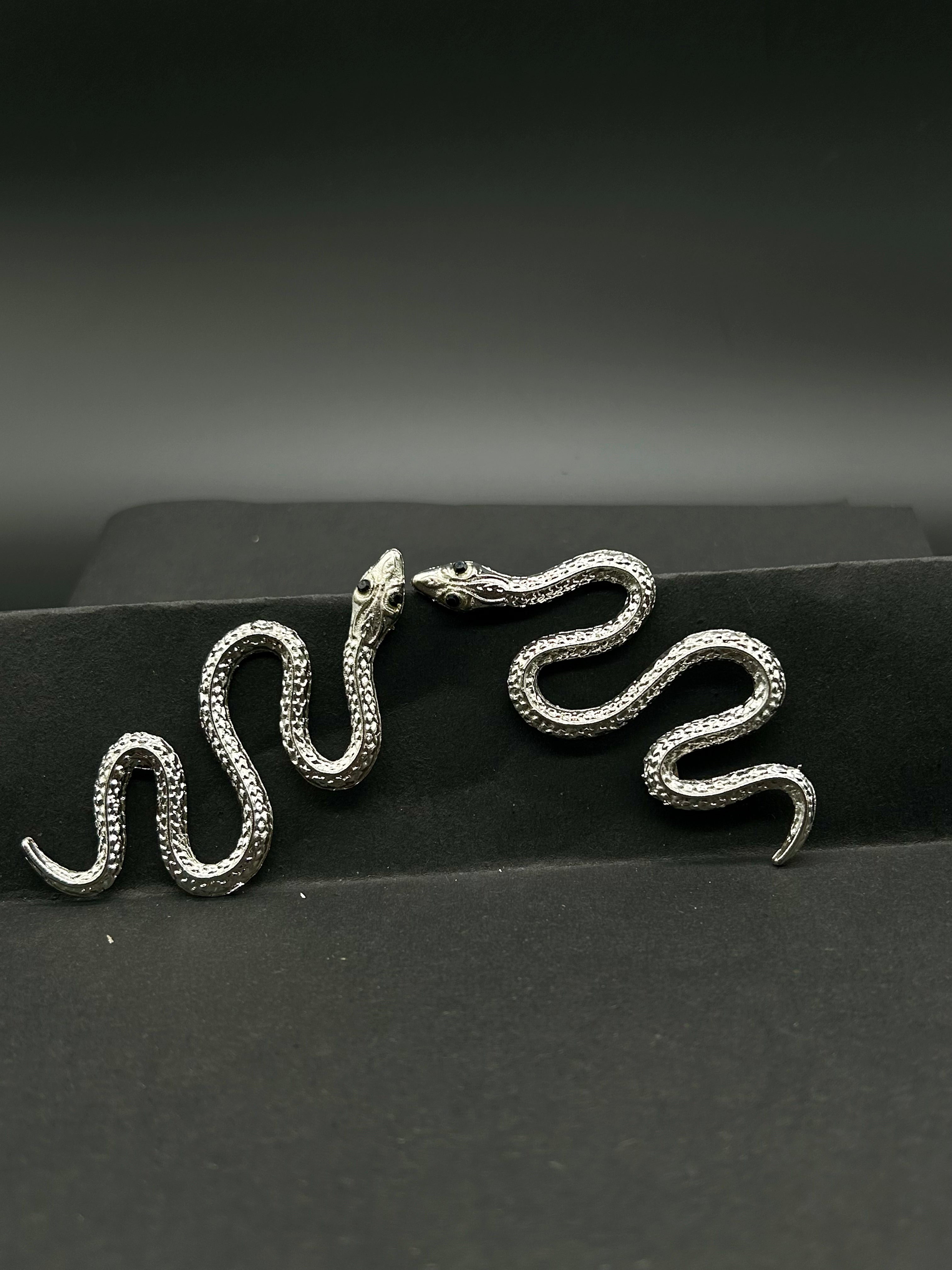 Twin Serpent Statement Earrings