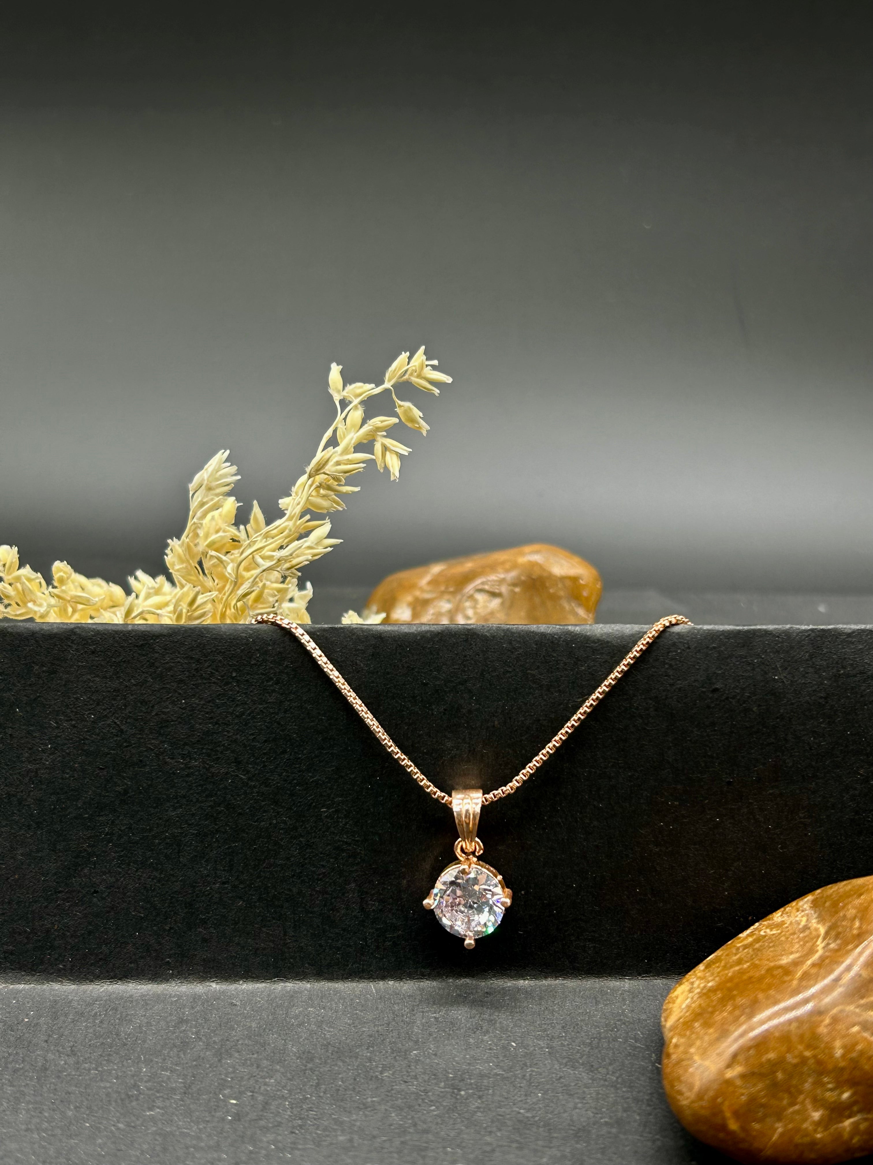 Radiant Solitaire Pendant