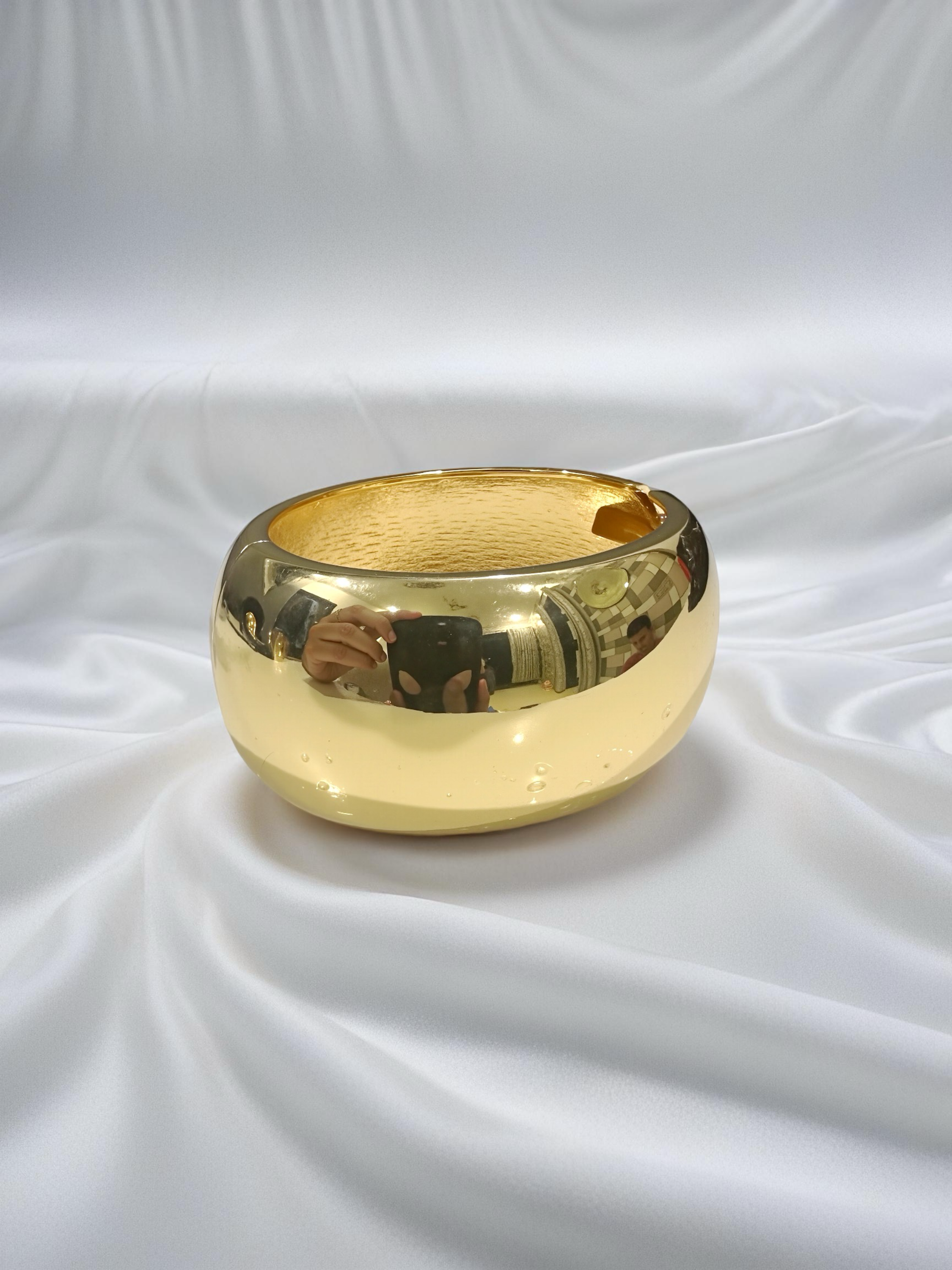 18K Gold Plated Mirror-Finish Kada