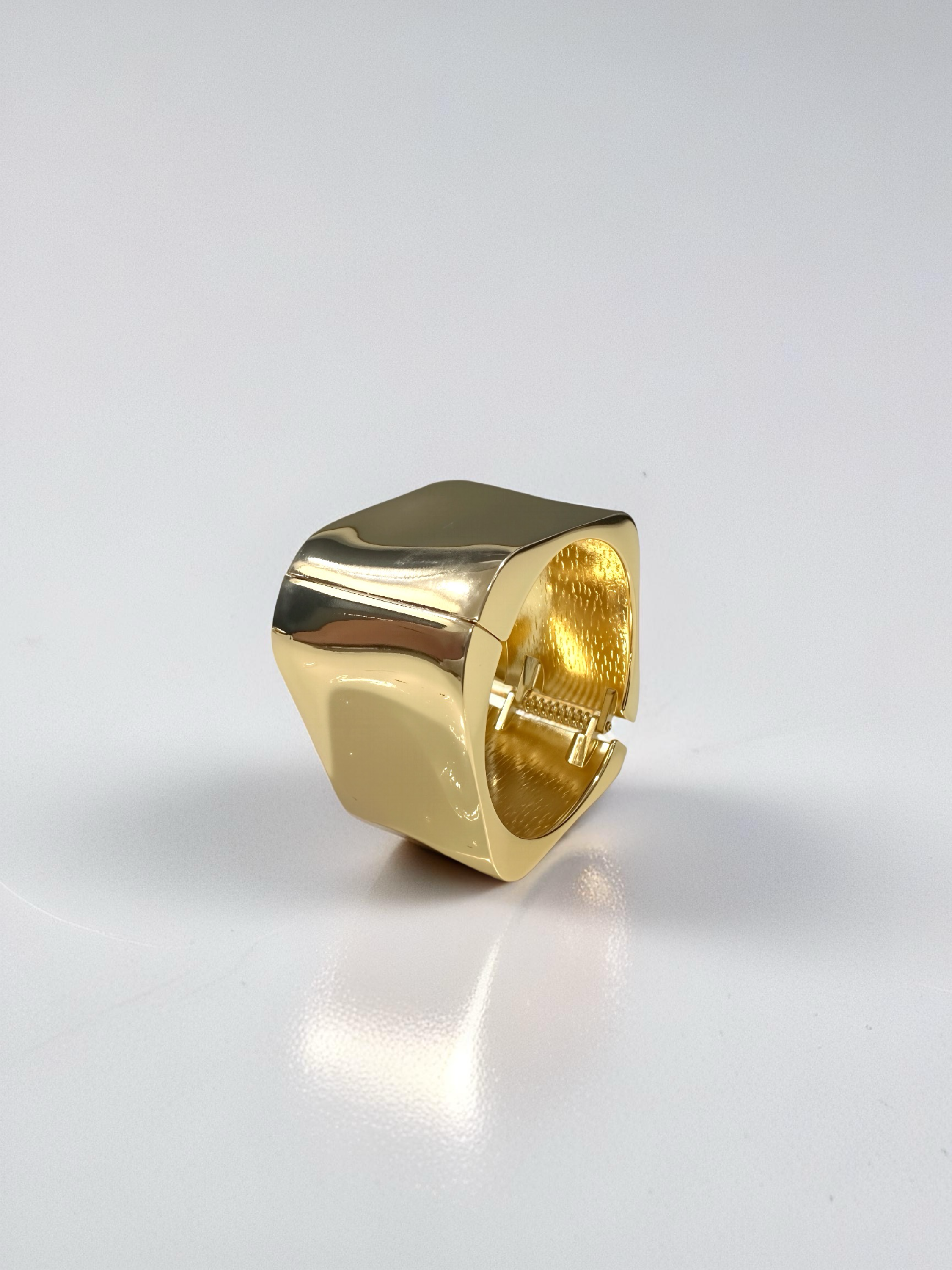18K Gold Plated Sculpted Shine Kada