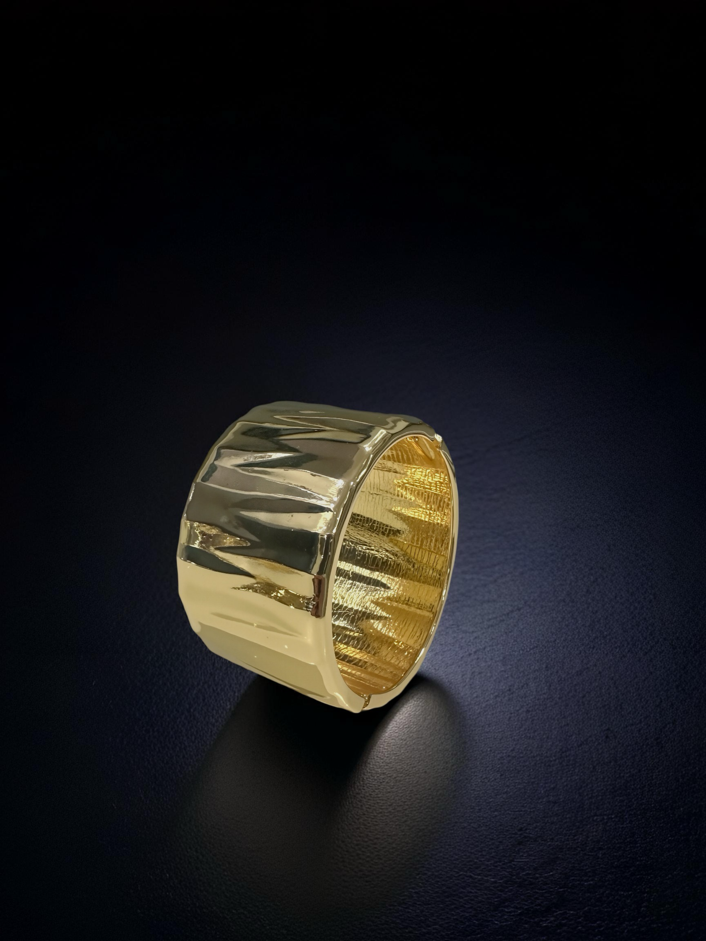 18K Gold Plated Radiant Texture Kada