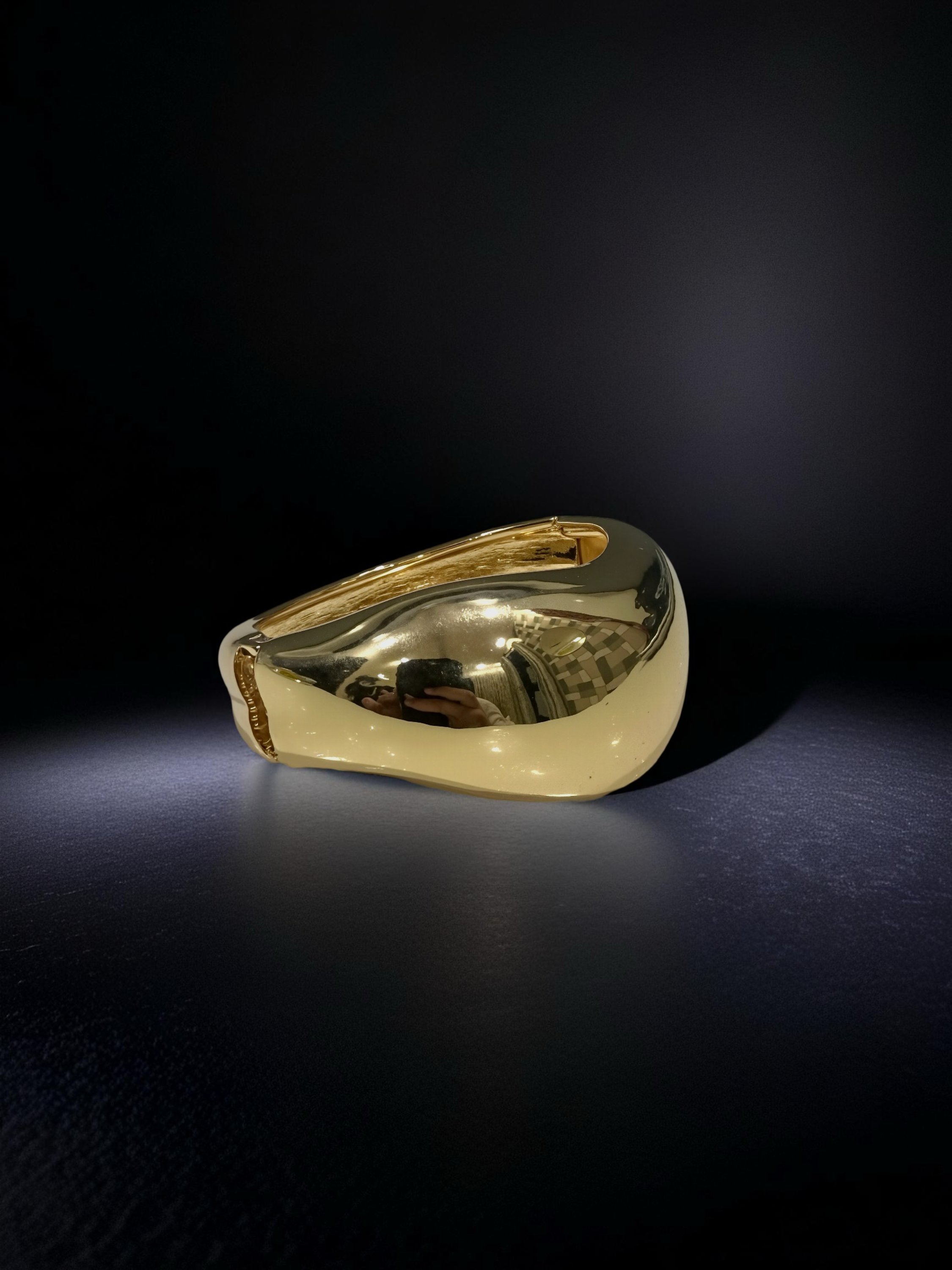 18K Gold Plated Kada – Sculpted Elegance in Every Curve