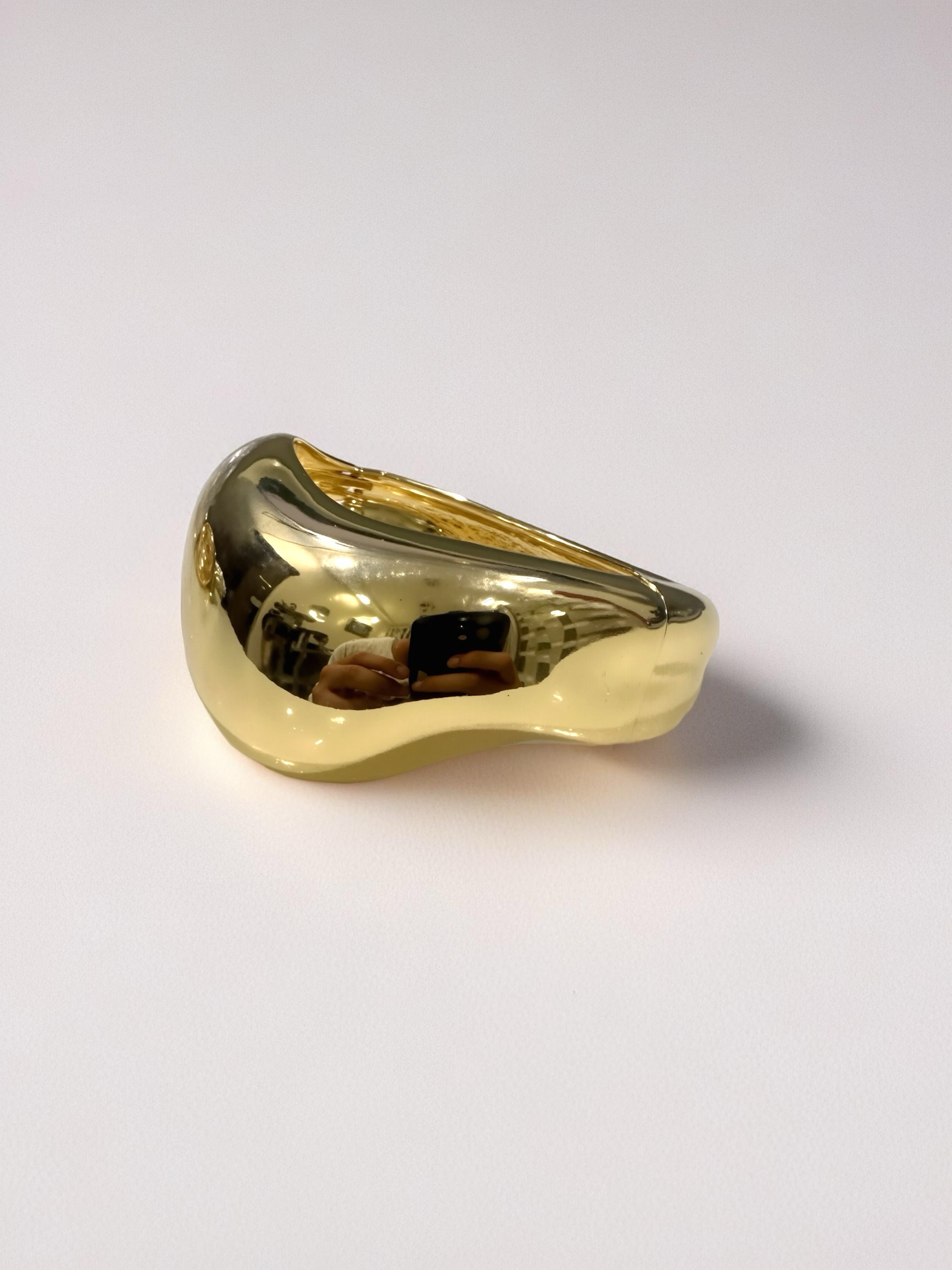 18K Gold Plated Kada – Sculpted Elegance in Every Curve