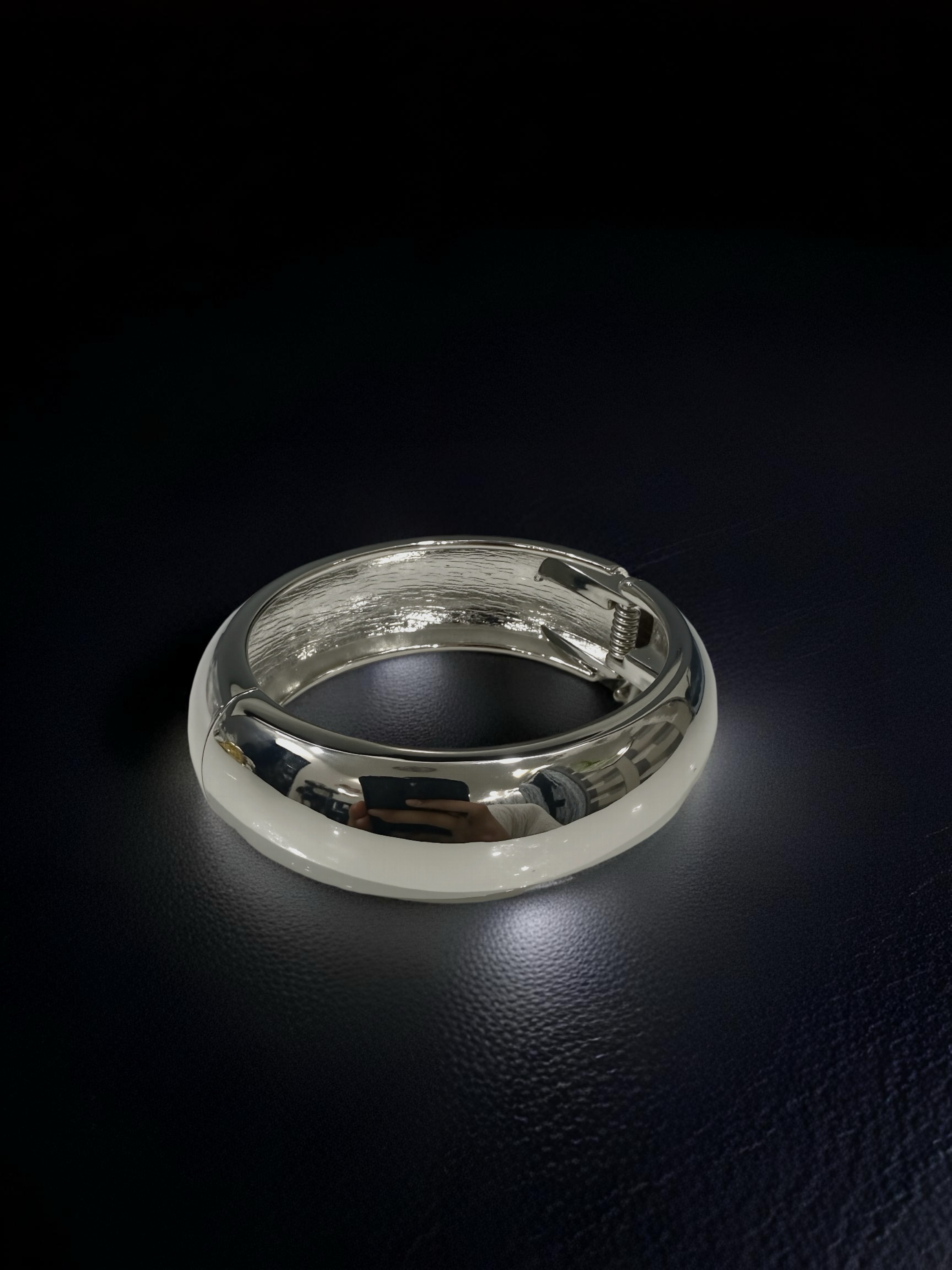 925 Silver Plated Classic Hinged Kada