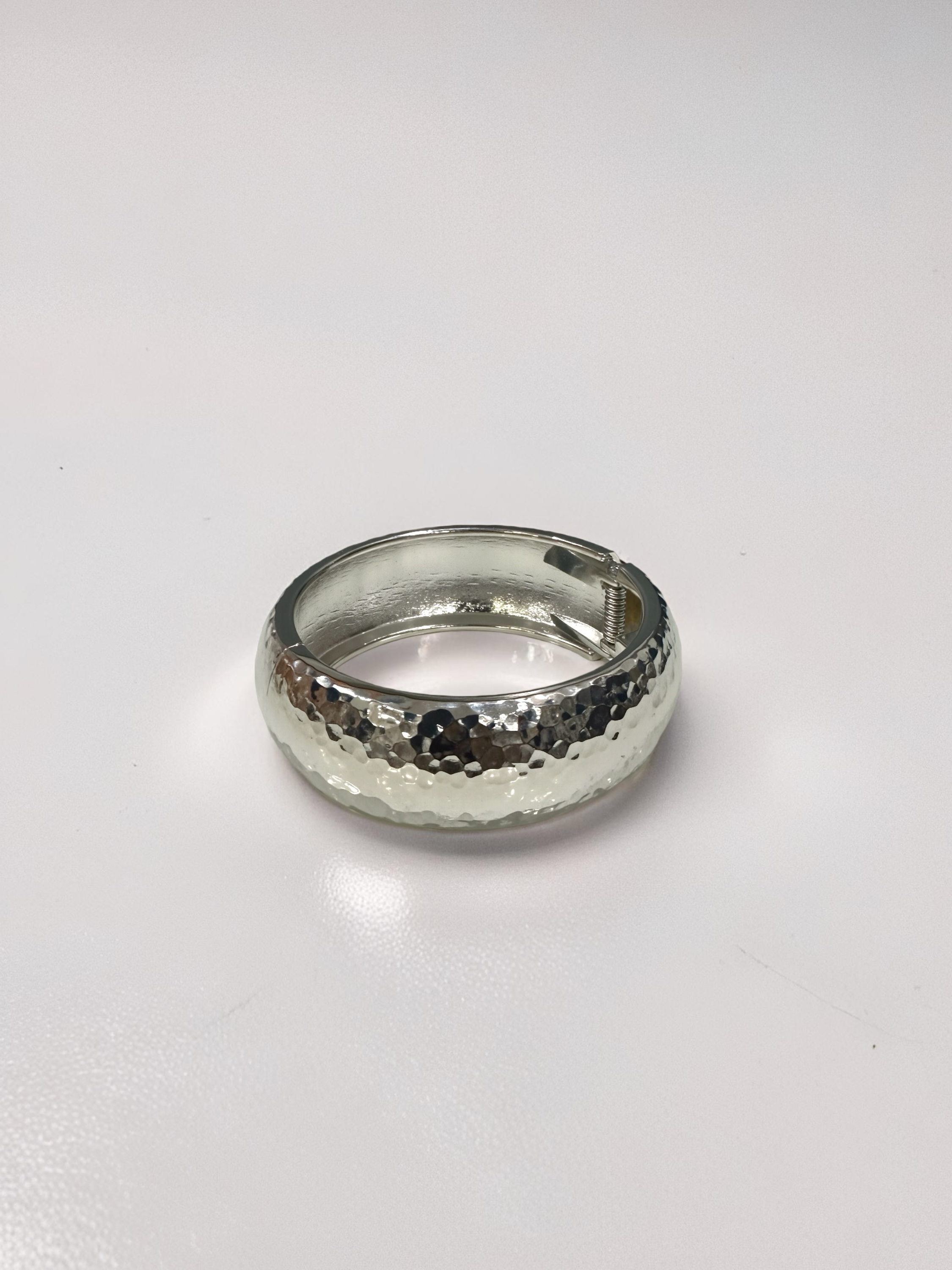925 Silver Plated Hammered Kada