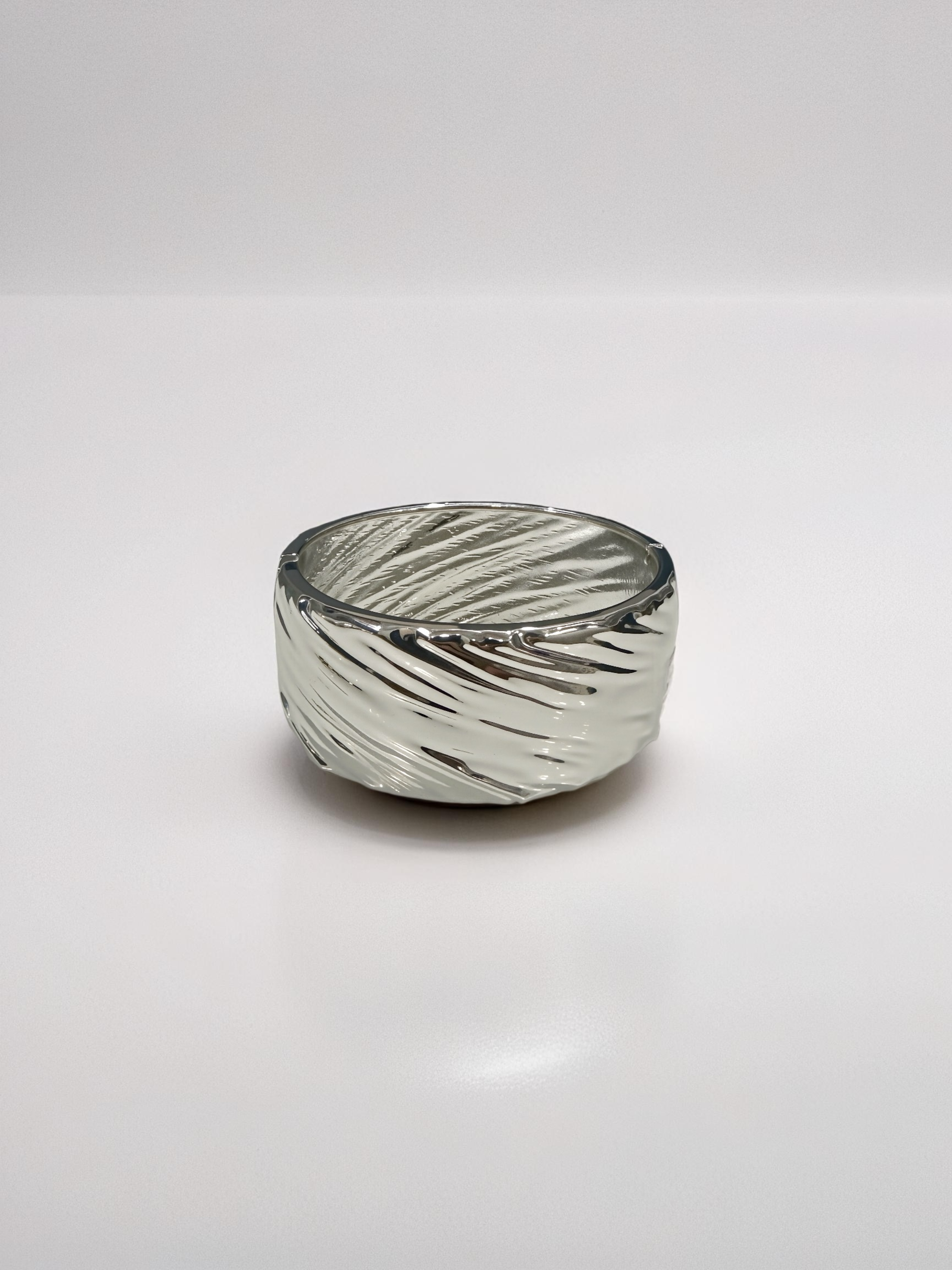 925 Silver Plated Textured Band Ring