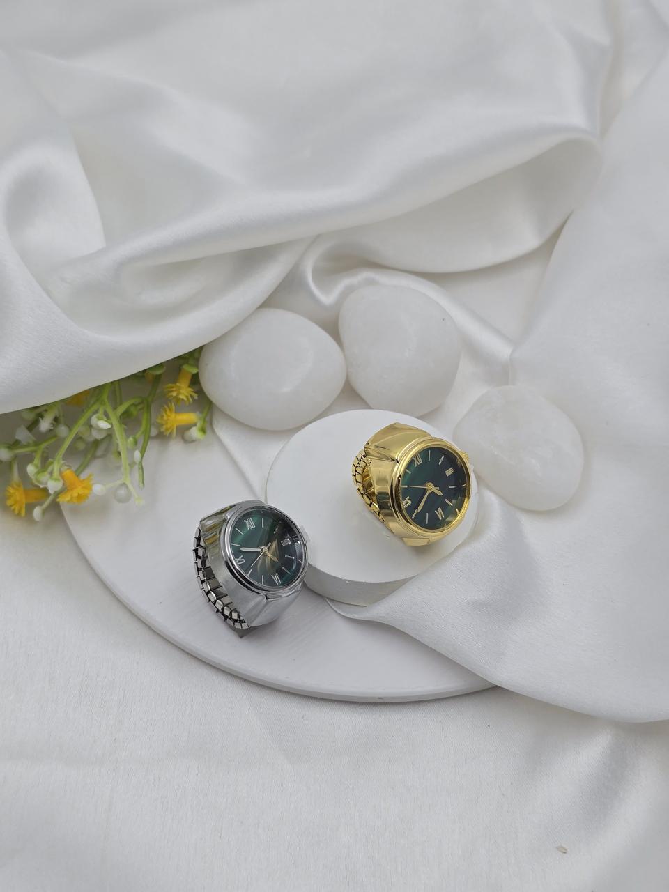 Emerald Roman Watches (Silver & Gold)