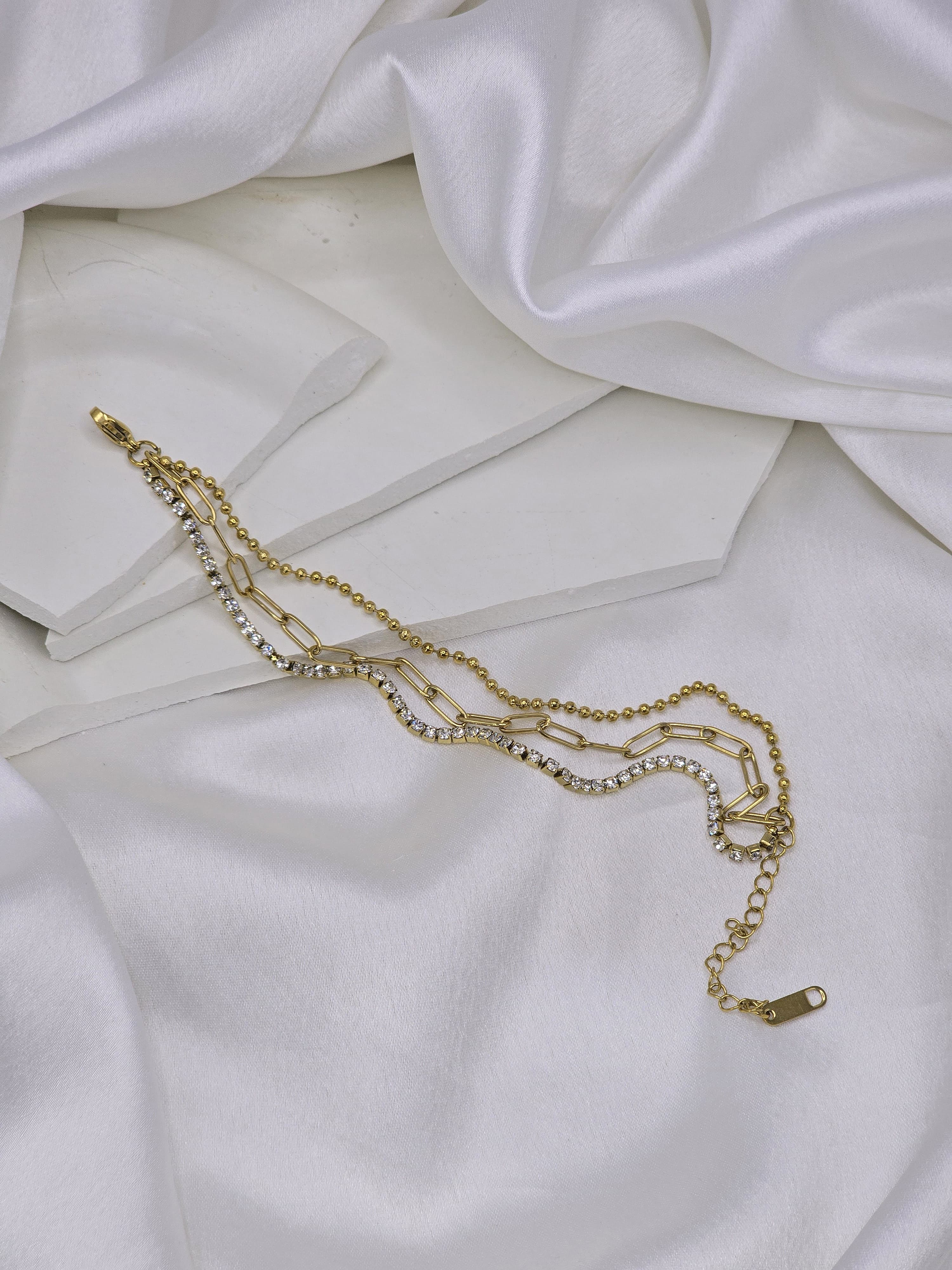 Radiant Layered Chain Bracelet