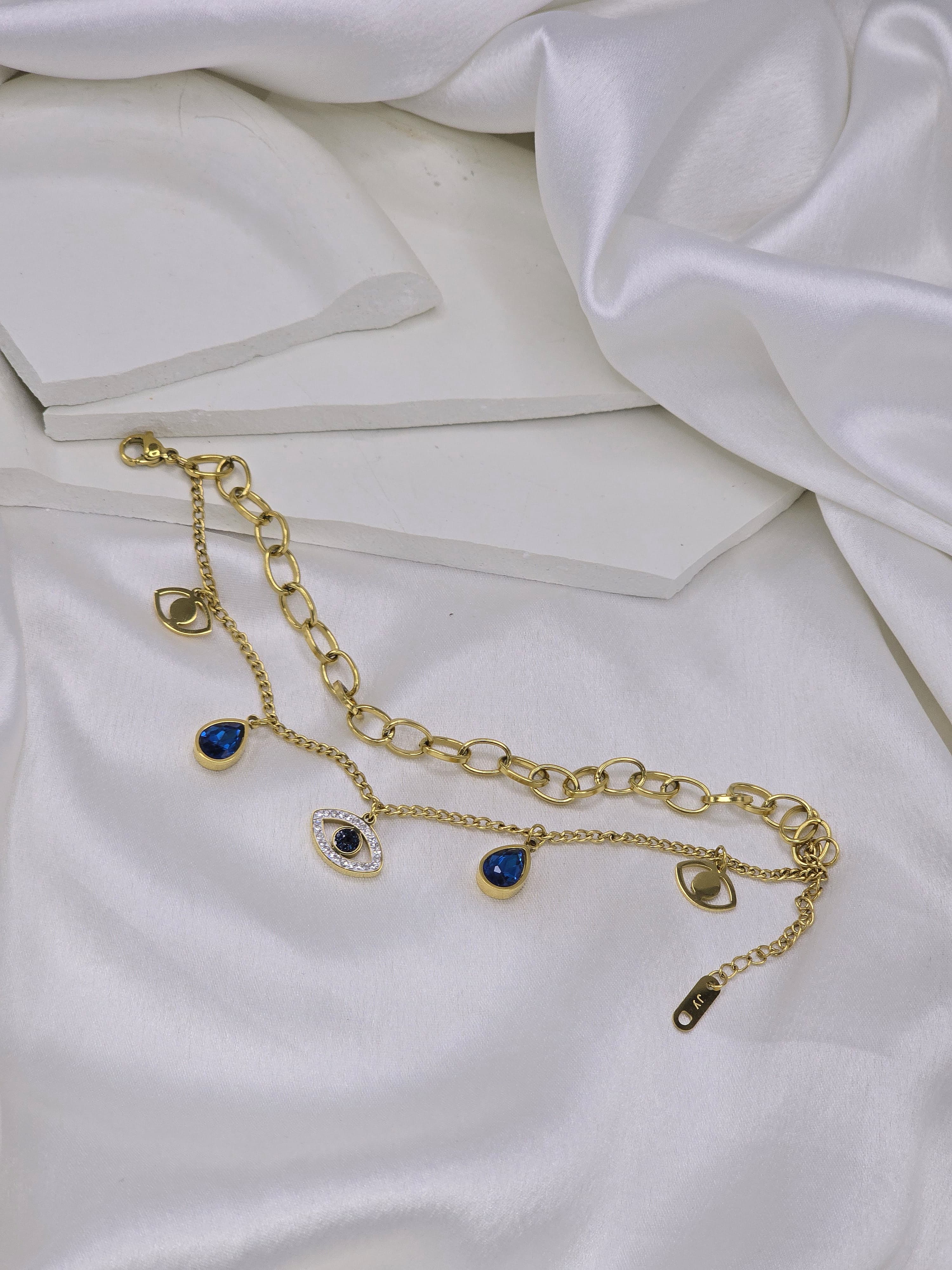 Midnight Eye Charm Bracelet