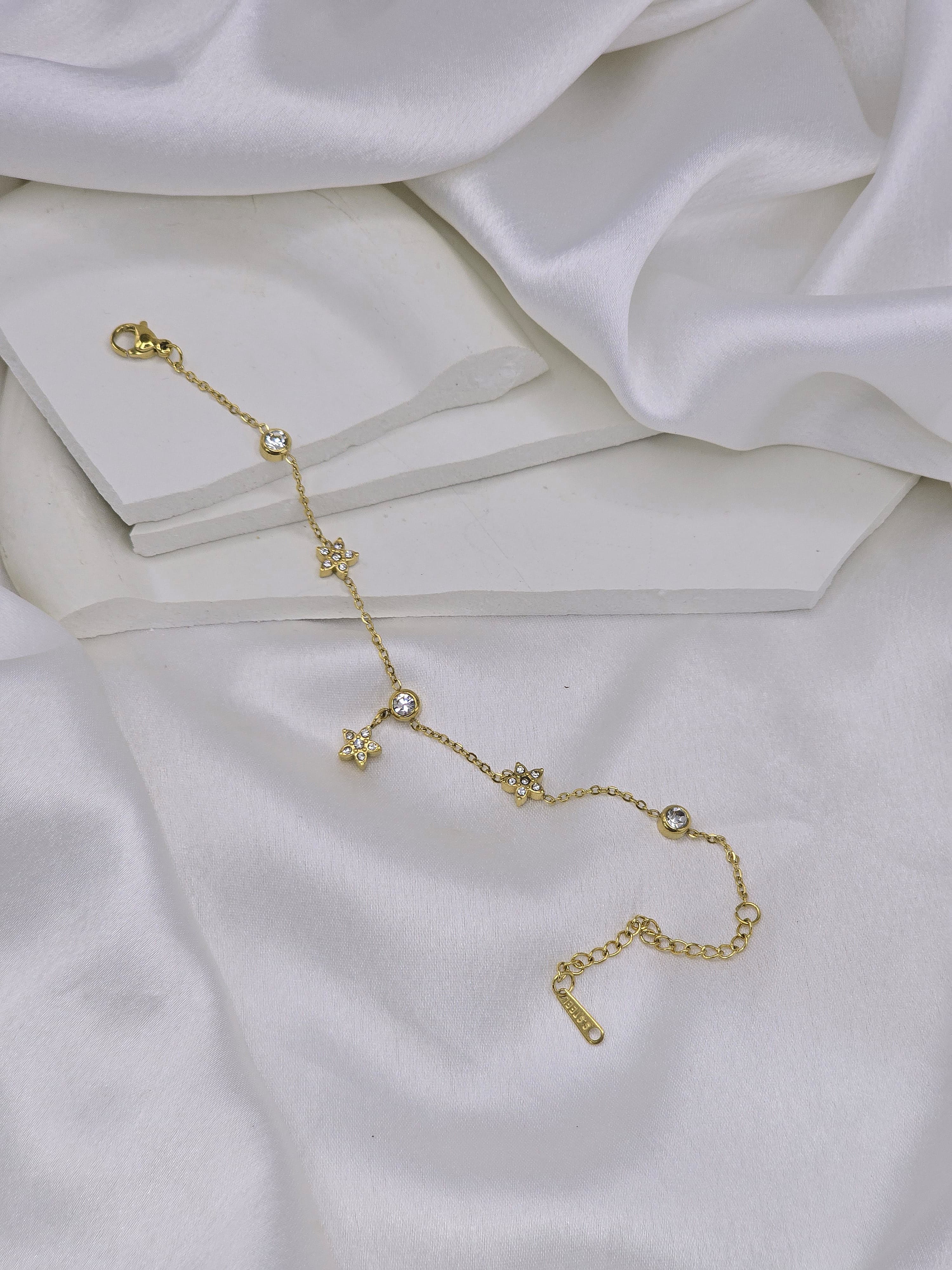 Crystal Blossom Delicate Bracelet