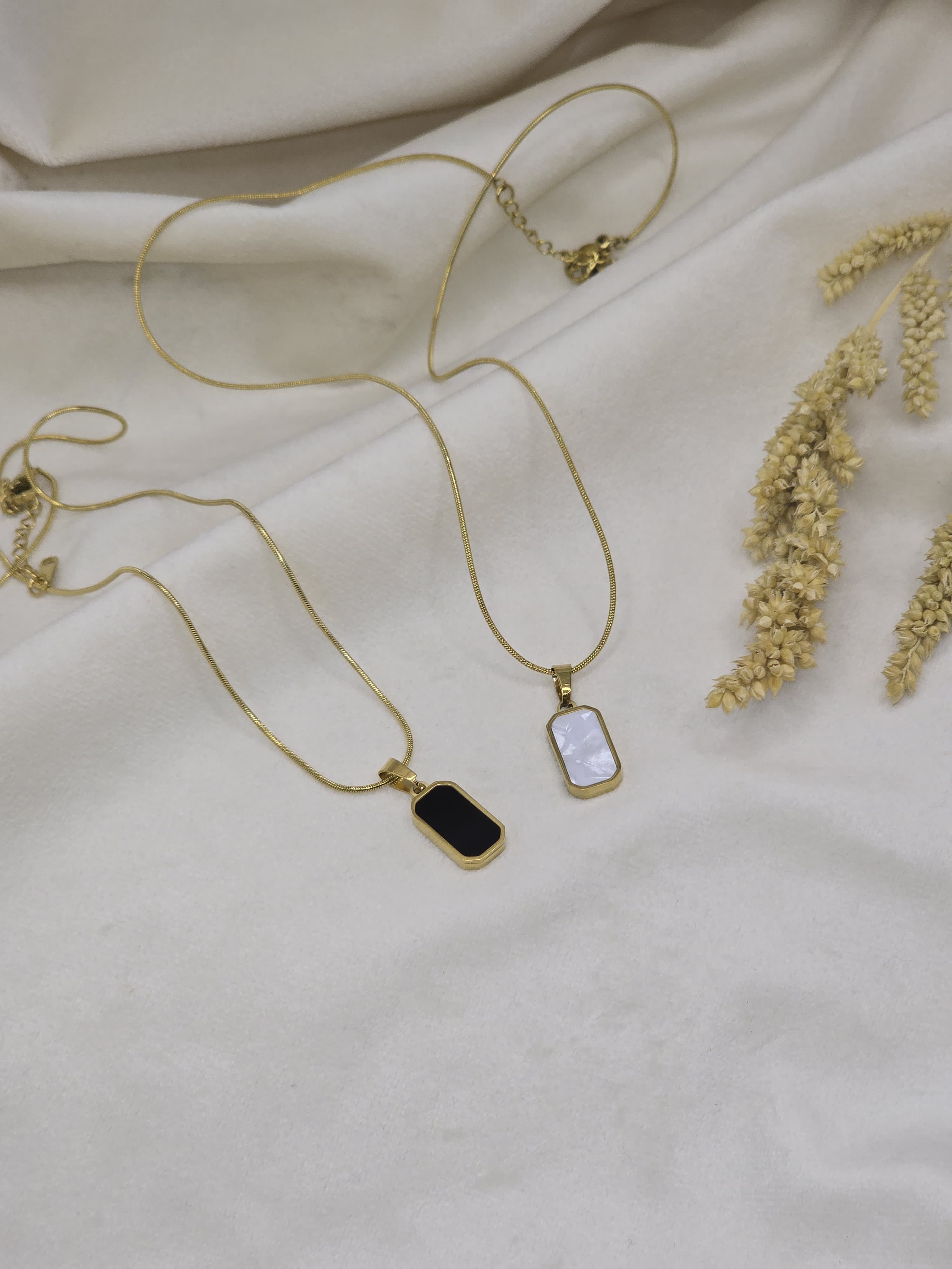 Modern Luxe Tag Pendant Necklaces