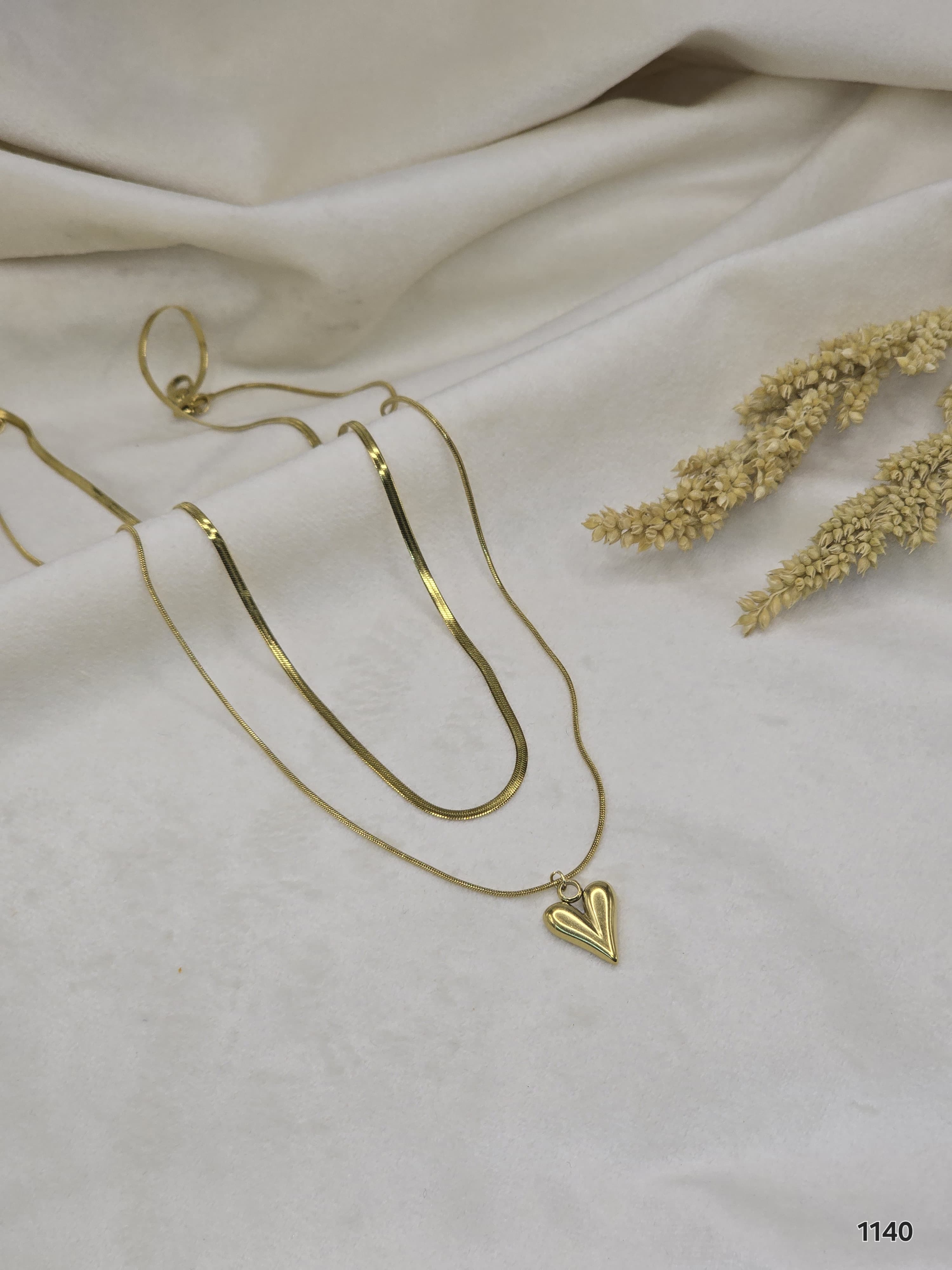Radiant Modern Heart Pendant Necklace