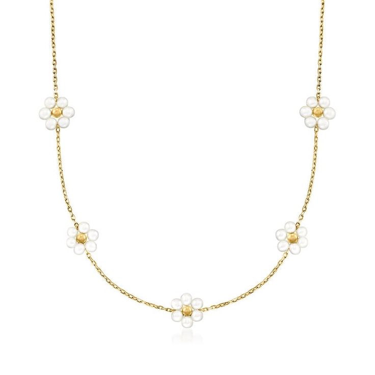 Daisy Pearl Necklace