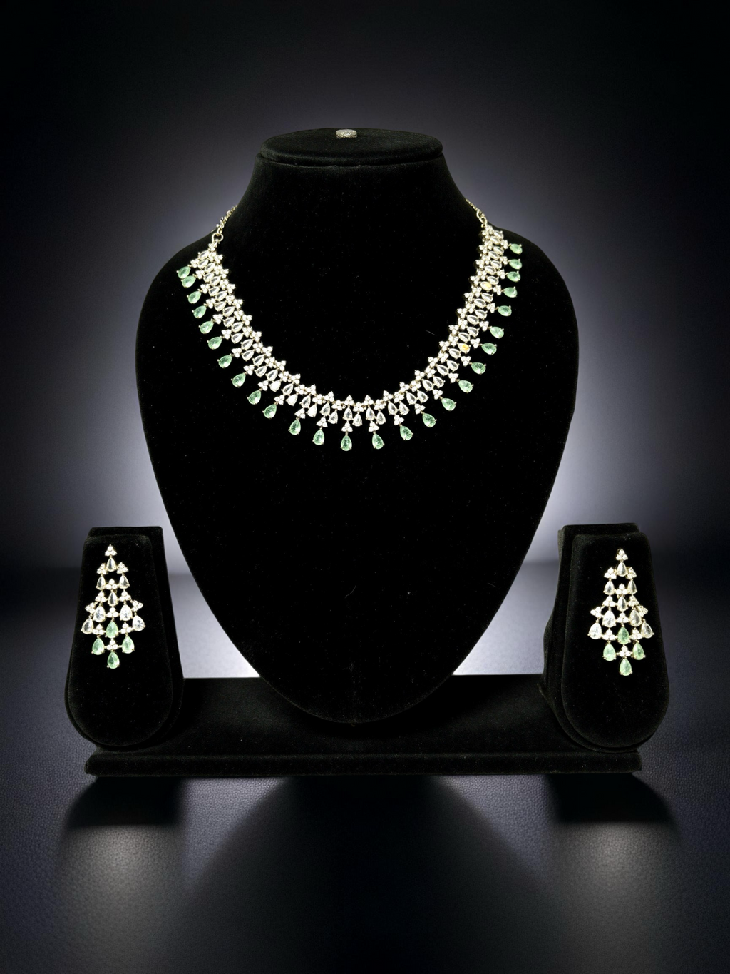 Emerald Grace AD Necklace Set