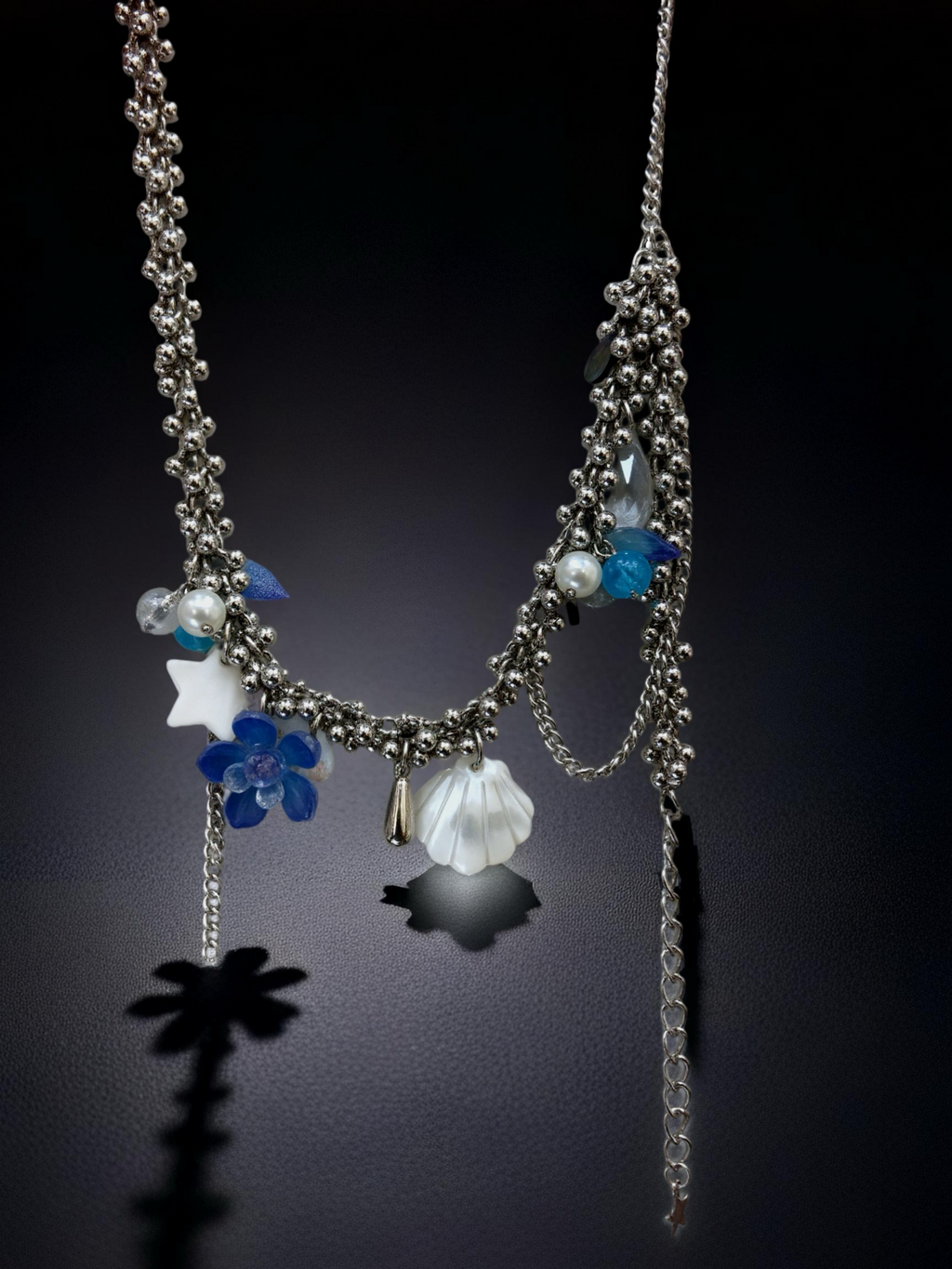 Ocean Relic Oxidised Charm