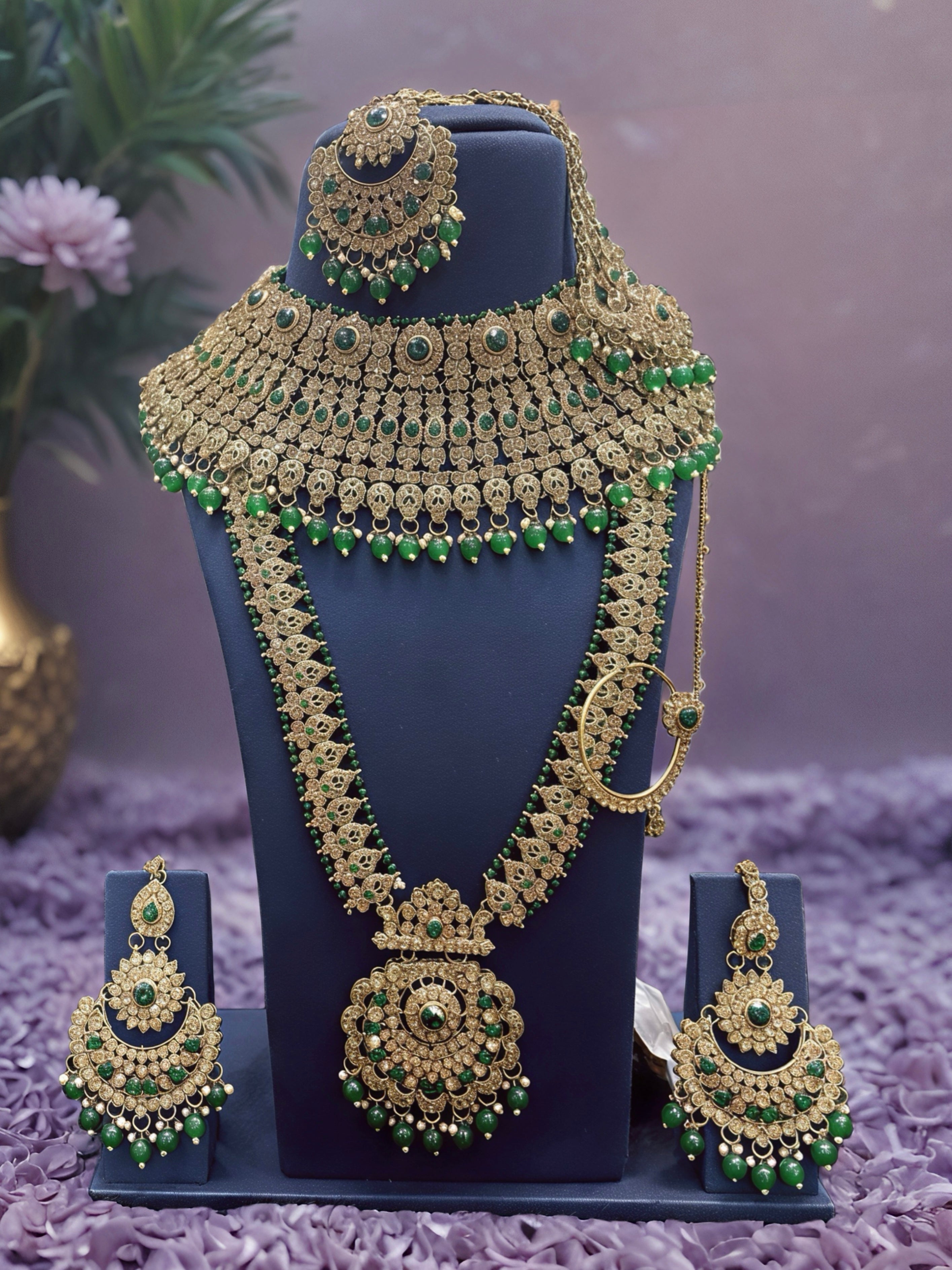 Kundan Chandbali Neckalace Set