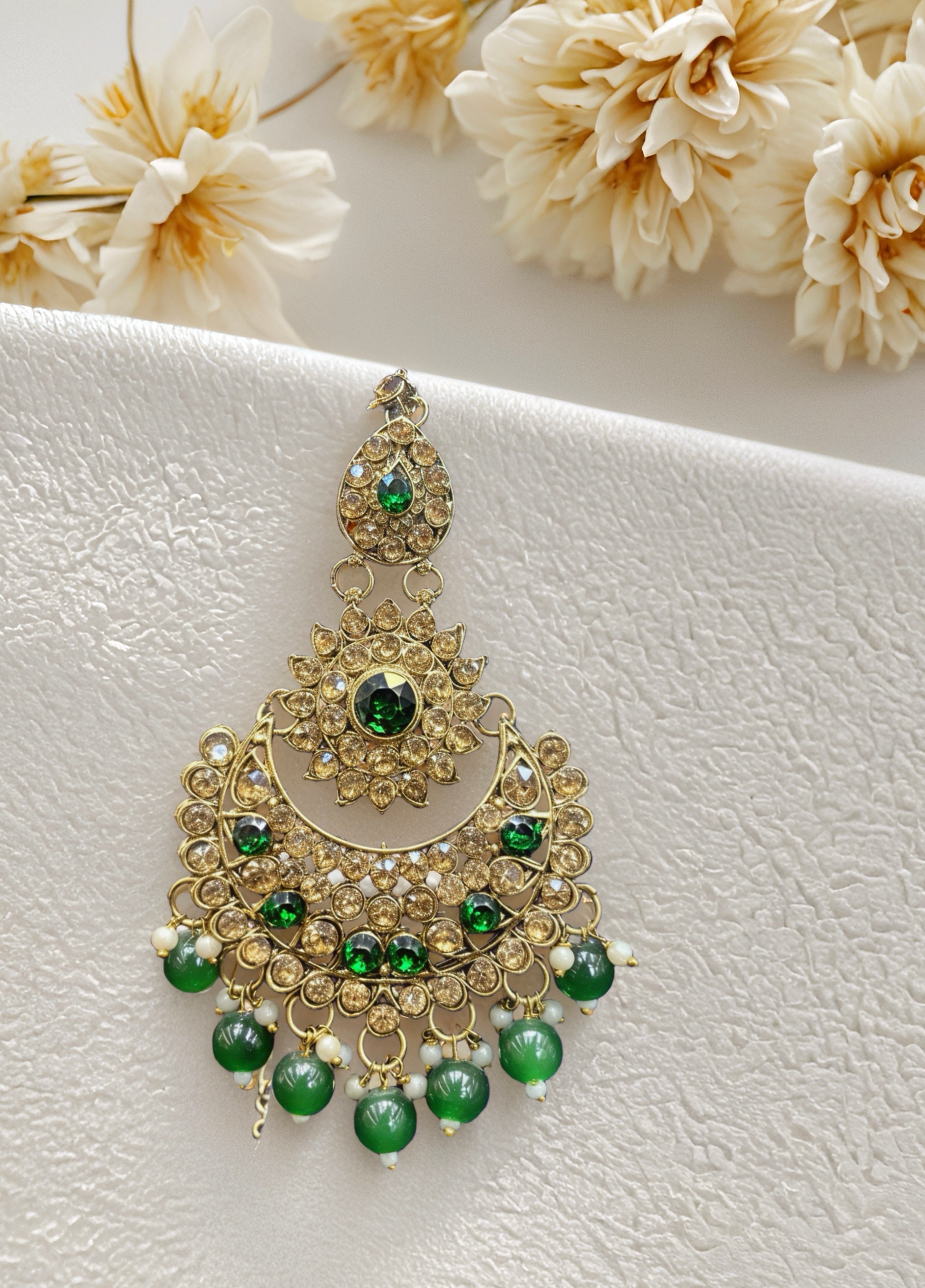 Kundan Chandbali Neckalace Set