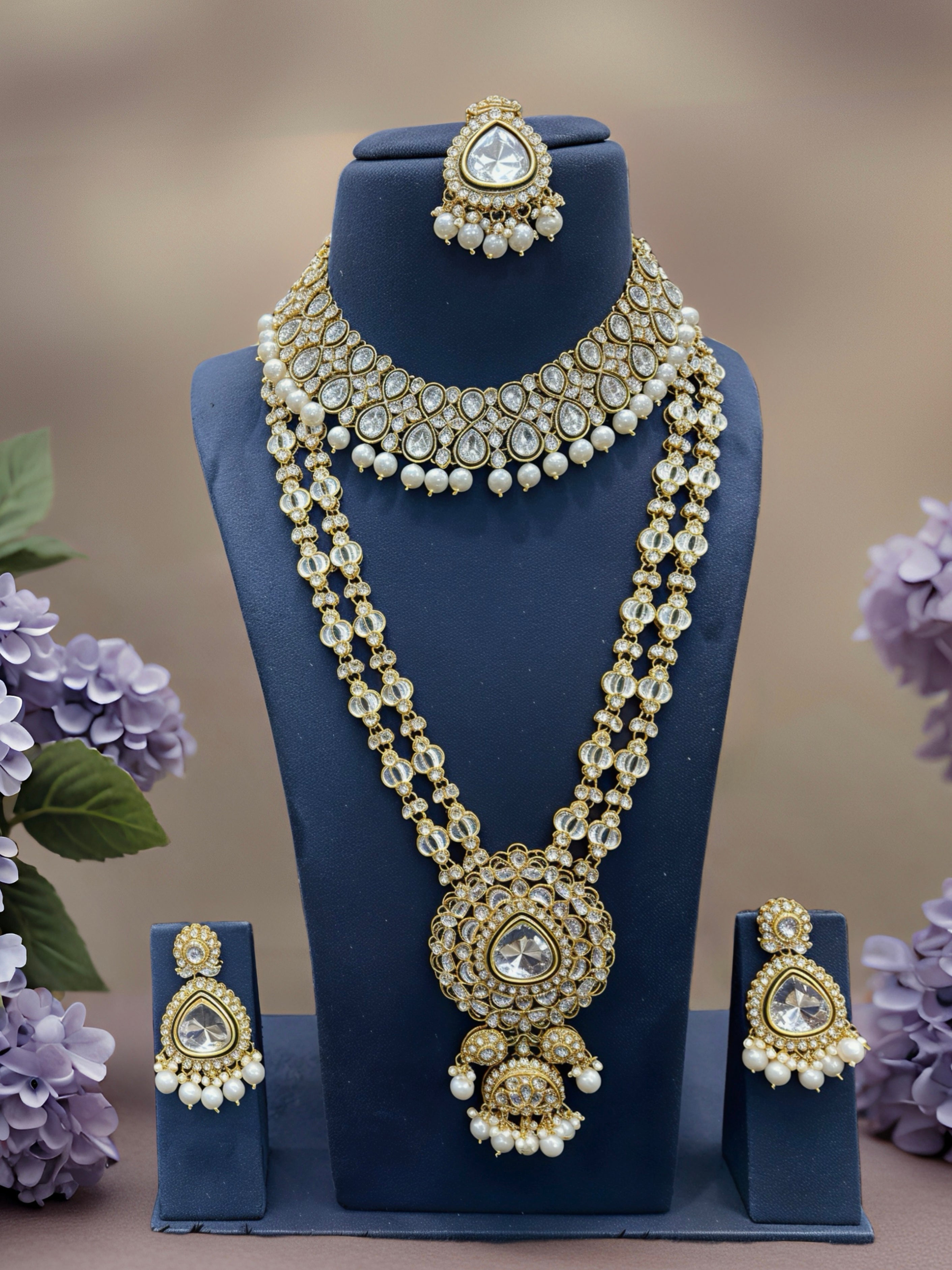 Kundan Layered Necklace Set