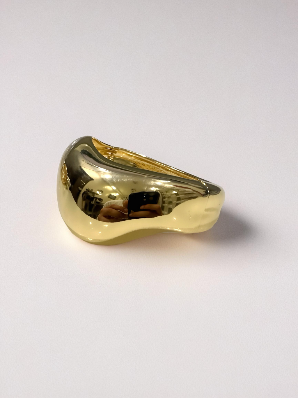 18K Gold Plated Kada – Sculpted Elegance in Every Curve