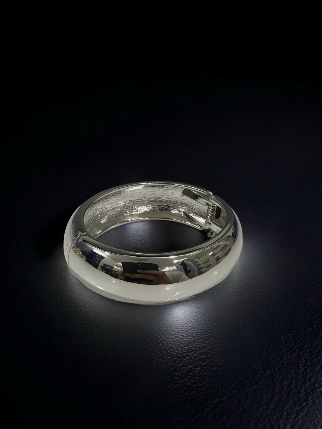 925 Silver Plated Classic Hinged Kada