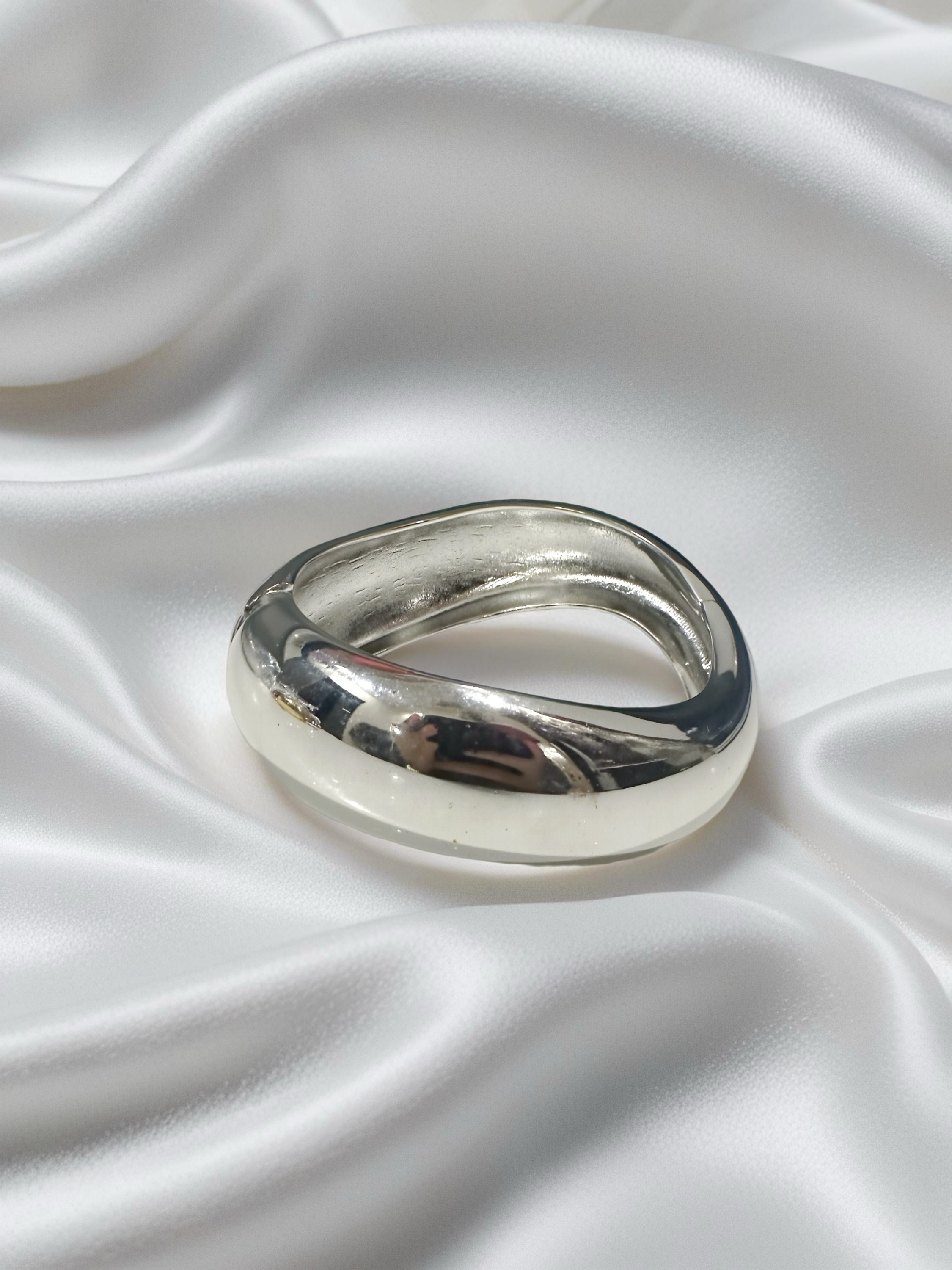 925 Silver Plated Kada – Refined Minimalism